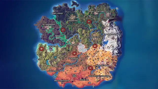 Fortnite Iron Man kit map locations