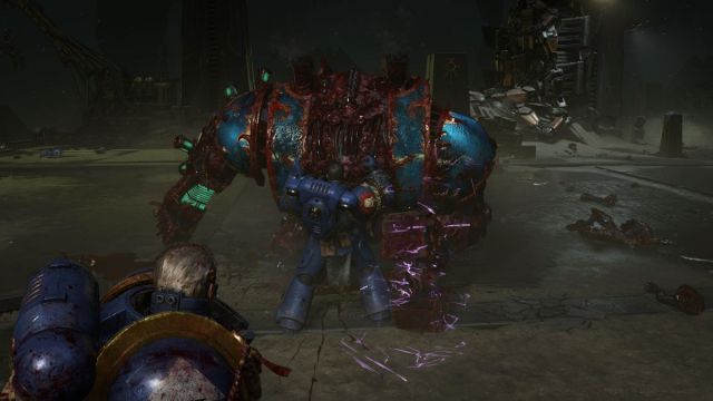 hellbrute execution in warhammer 40k space marine 2