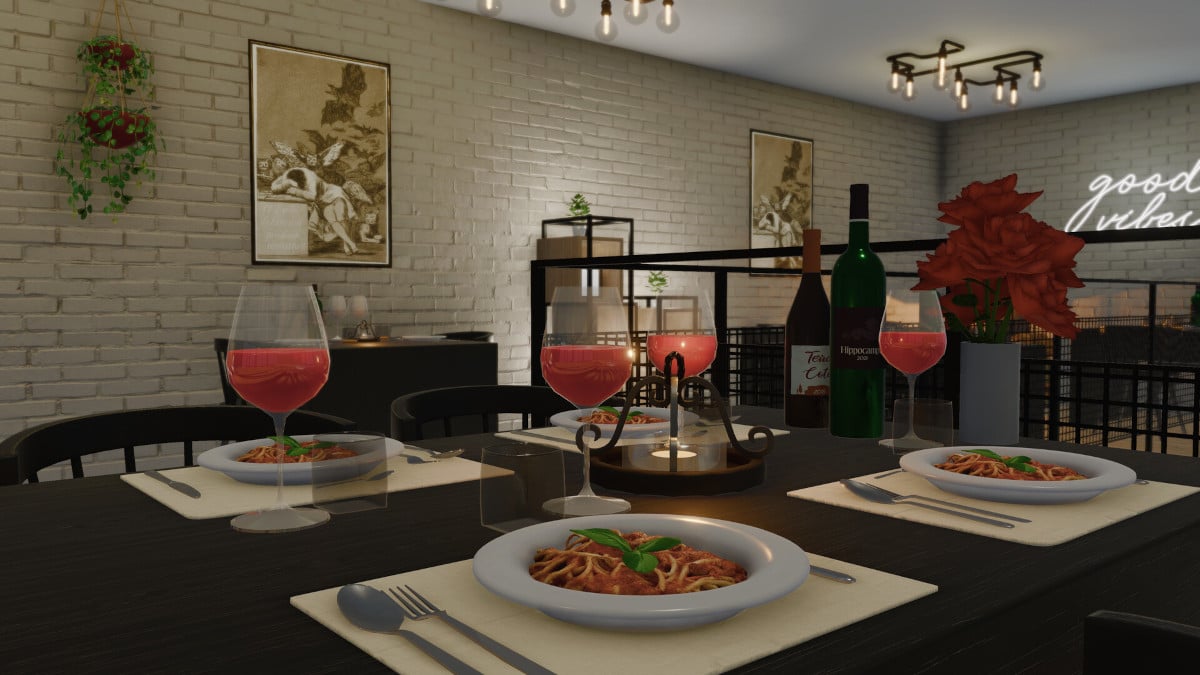 House Flipper: Dine Out table settings