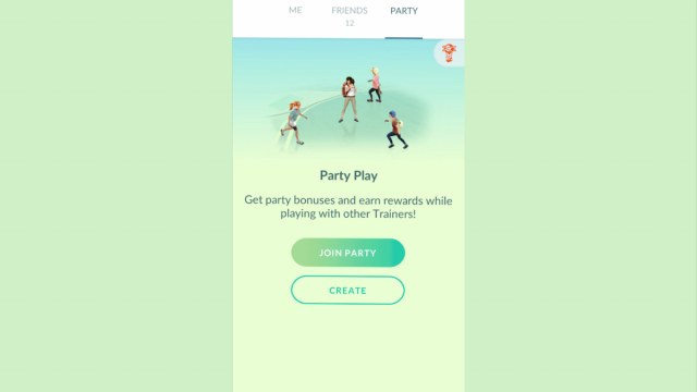 Party Share in Pokemon Go