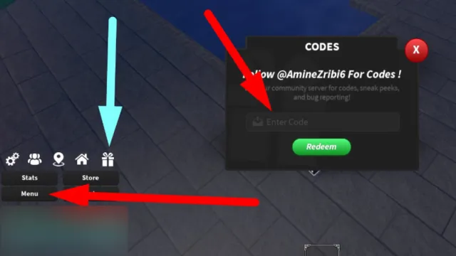 How to redeem codes in Jujutsu Piece