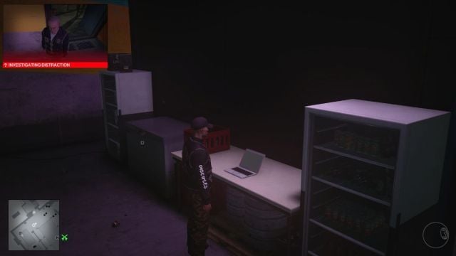 laptop in private bar in hitman world of assassination