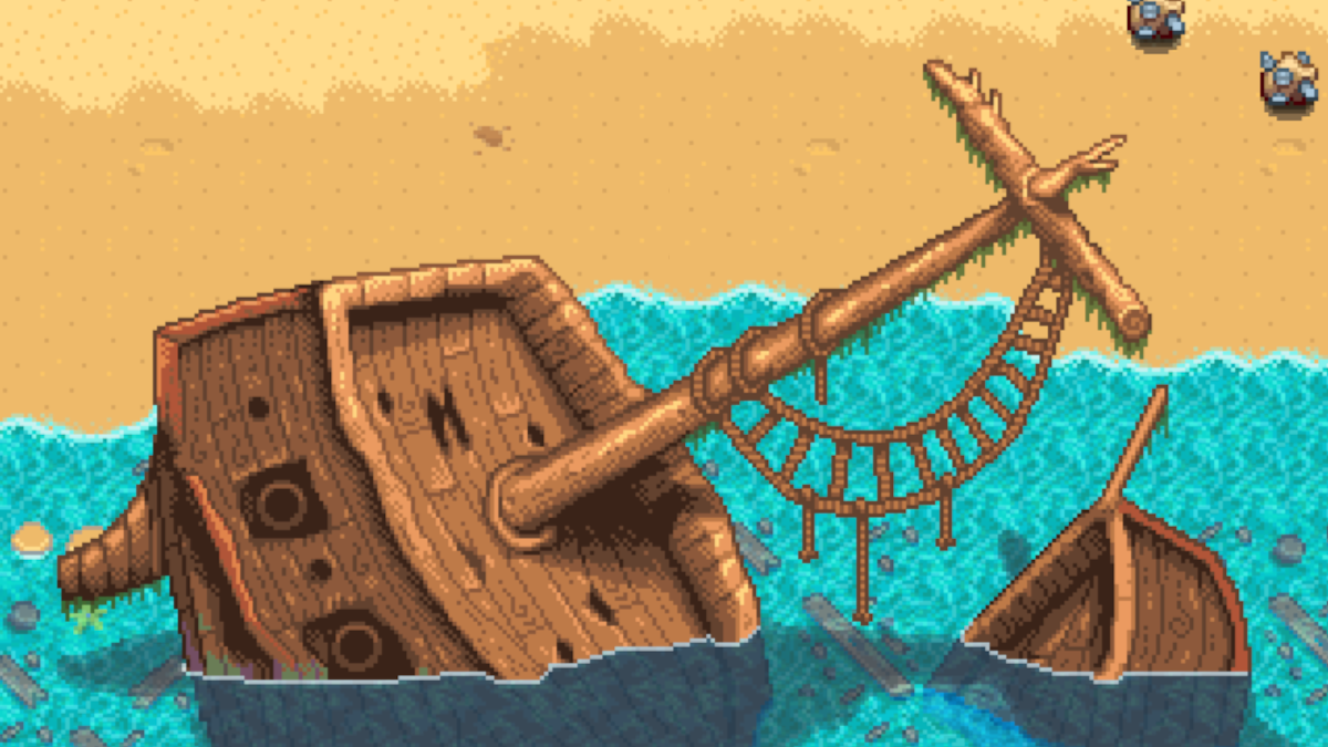 Pirate Ship in Stardew Valley