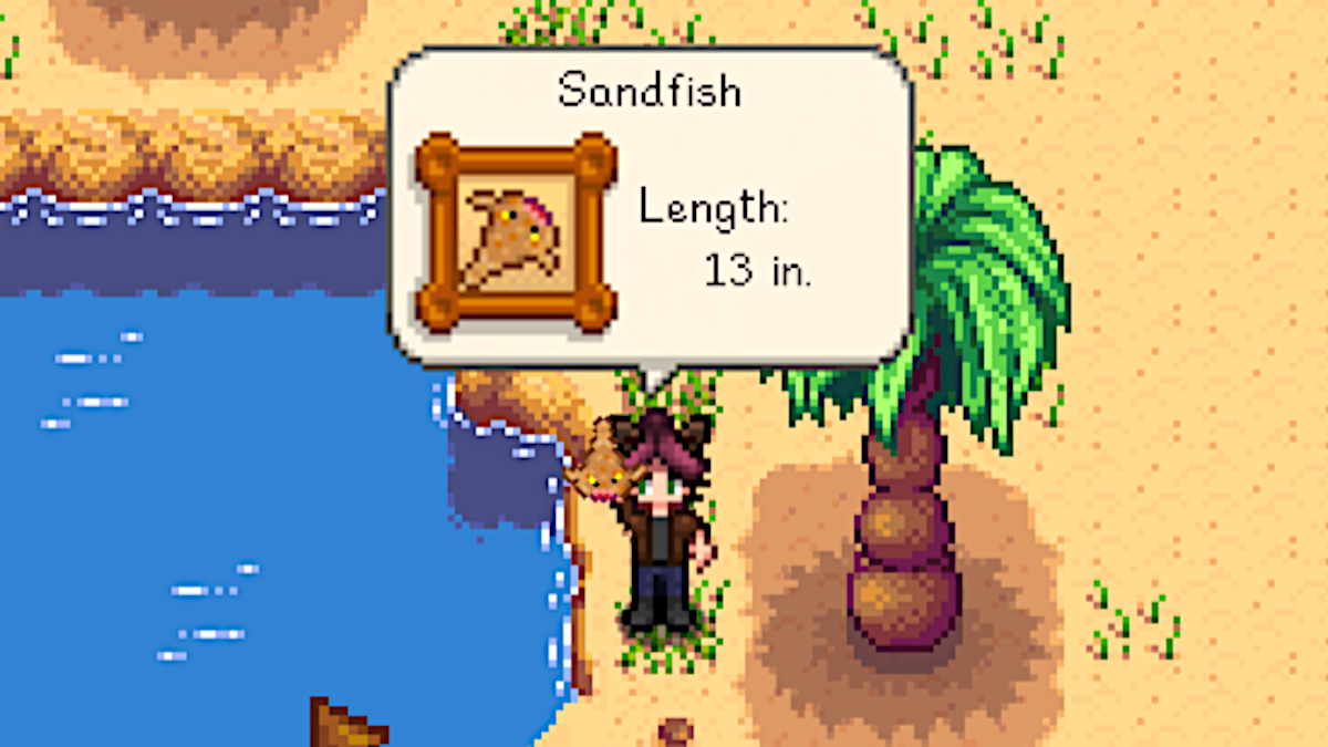 Sandfish in Stardew Valley