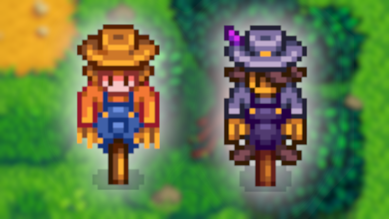 Scarecrows in Stardew Valley