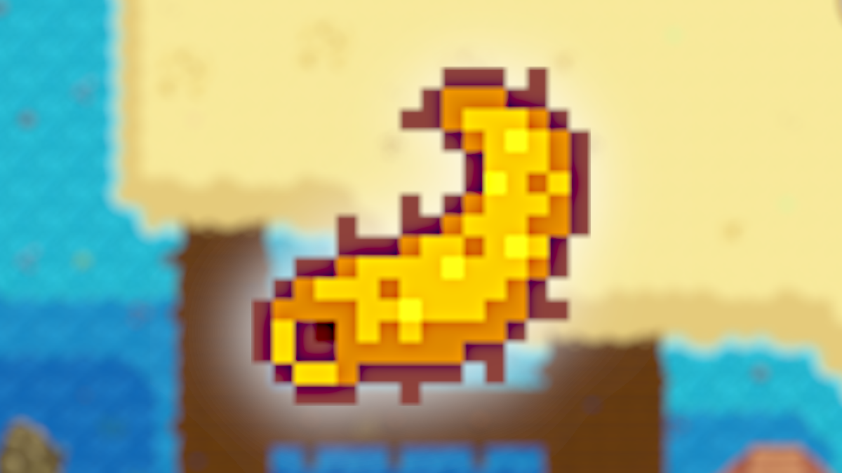 Sea Cucumber in Stardew Valley