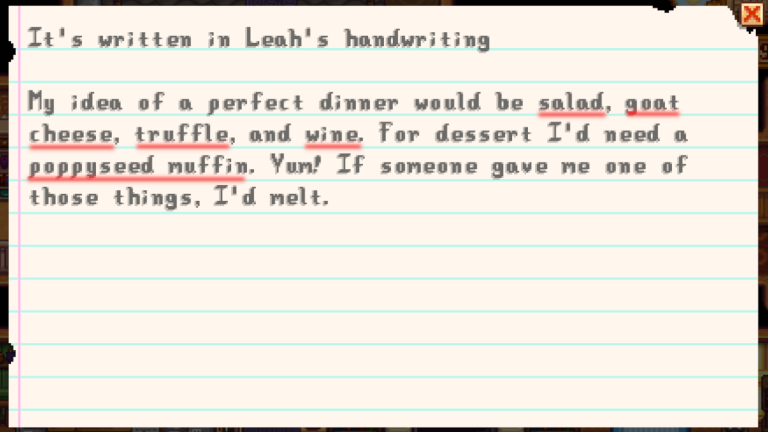 Secret Note #3 in Stardew Valley