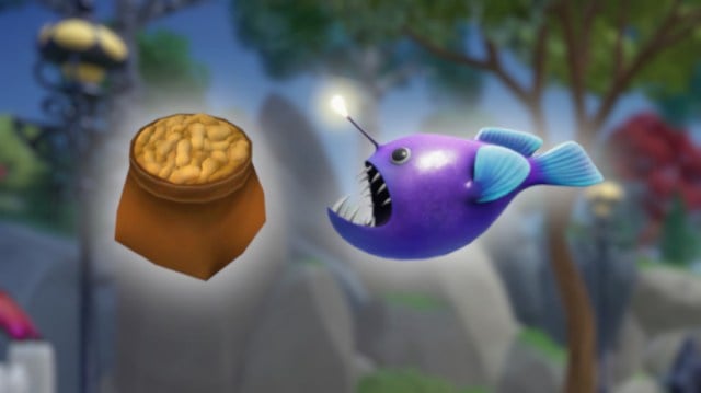 Ingredients for Smoked Peanuts and Anglerfish in Disney Dreamlight Valley