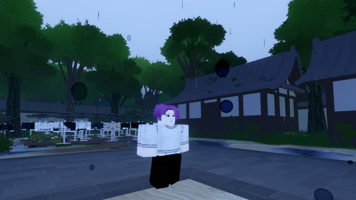 Roblox Sorcery hero preparing for practice.