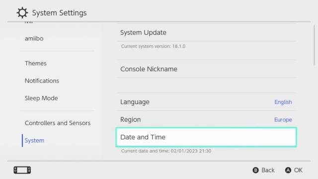 Edit system time settings on Nintendo Switch to get more amiibo scans in Zelda: Echoes of Wisdom