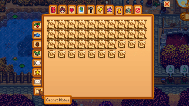 Secret Notes in Stardew Valley