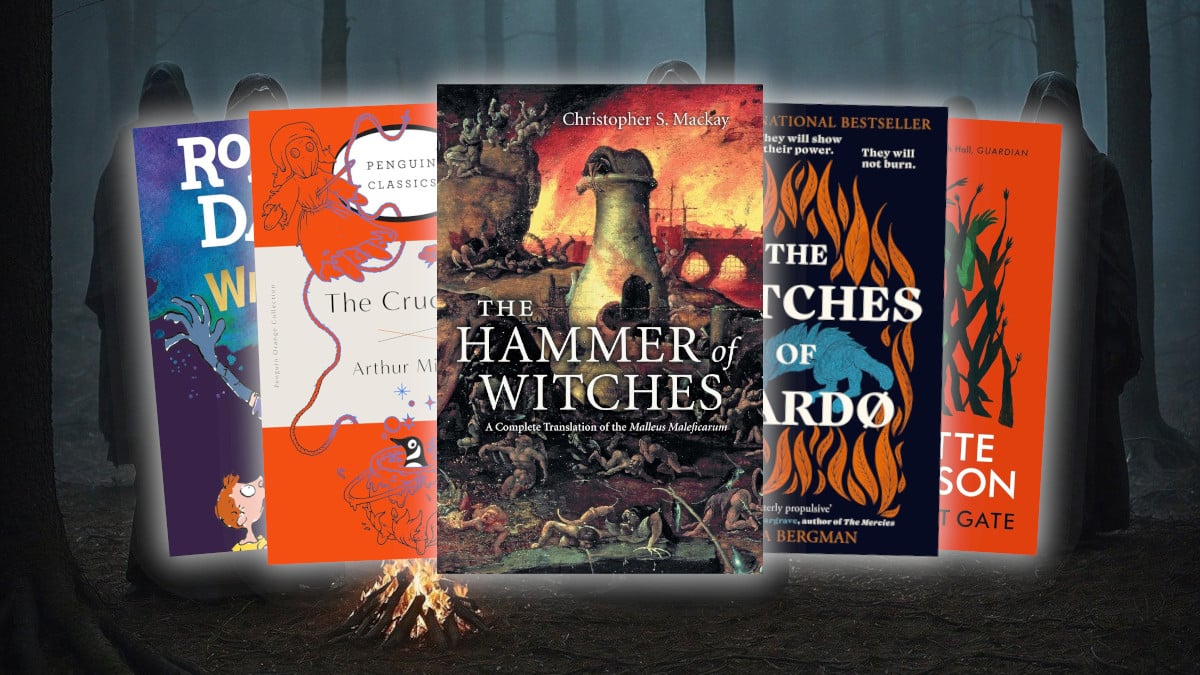 A selection of books about witches