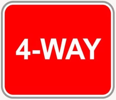 4-way Stop roadsign in the BitLife driving test