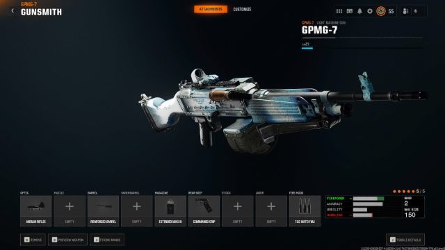 GPMG-7 Build Attachments in Black Ops 6