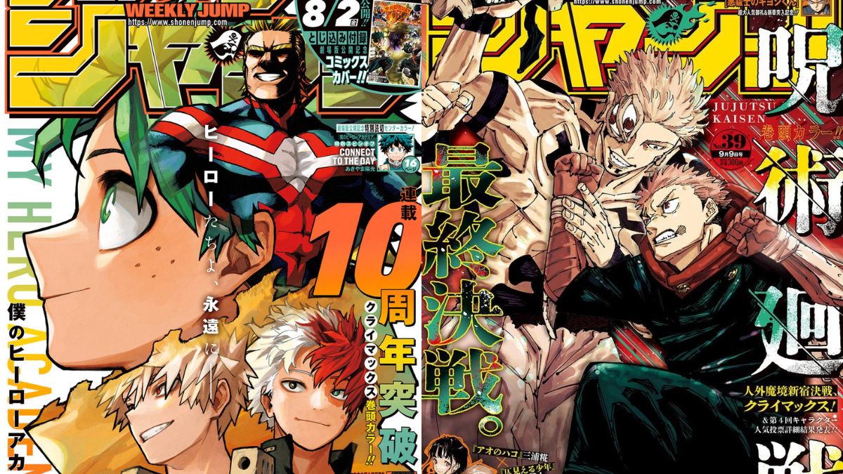 Cover of Weekly Shonen Jump 35 and Cover of Weekly Shonen Jump 39.