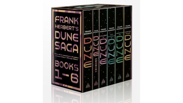 Dune box set covers by Frank Herbert for Amazon Prime Day.