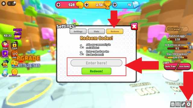 How to redeem Sword Clashers Simulator codes