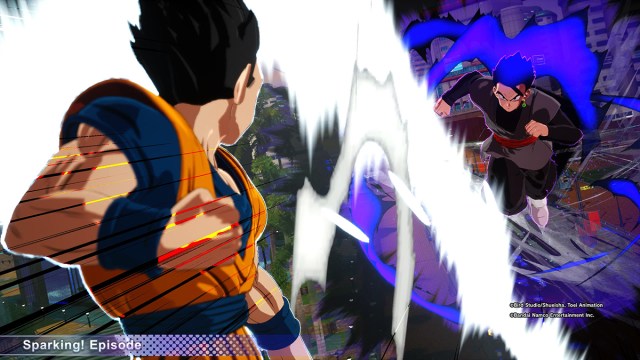 Gohan faces Gohan Black during his Sparking Episode.  