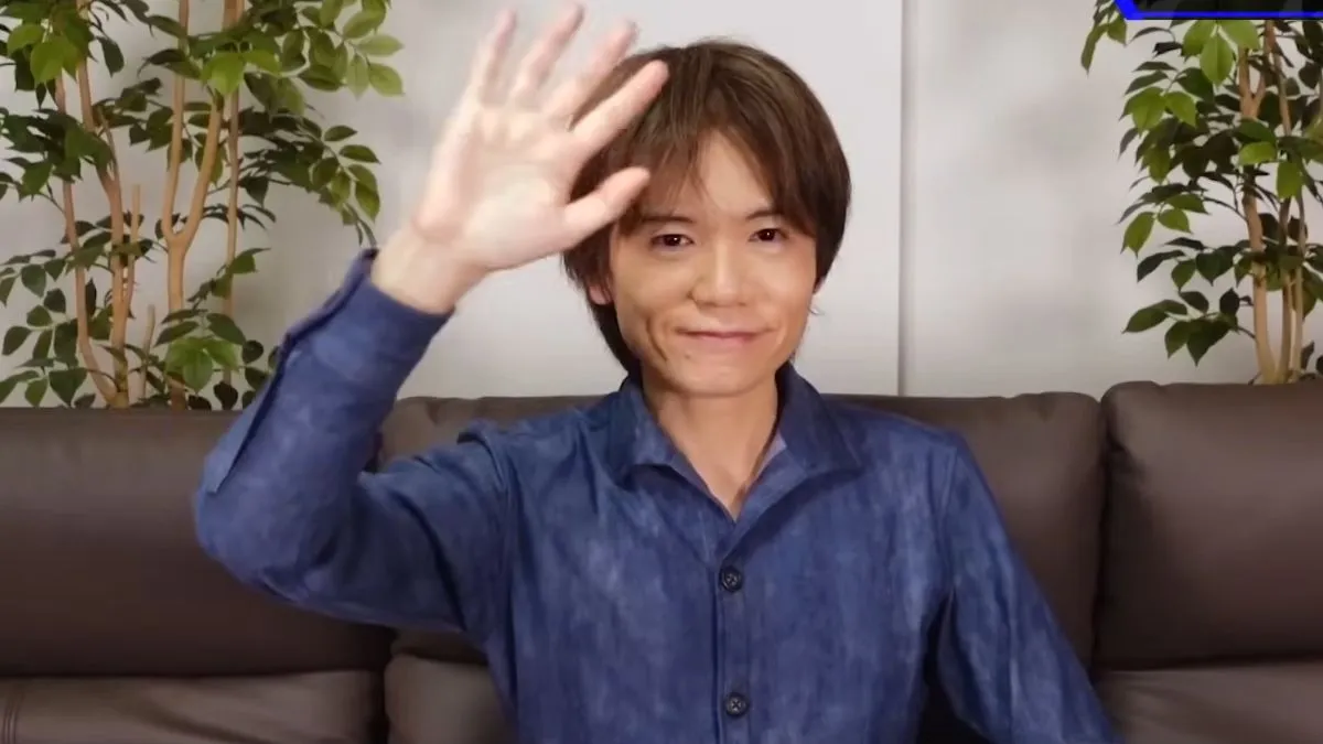 Masahiro Sakurai waves goodbye to the audience