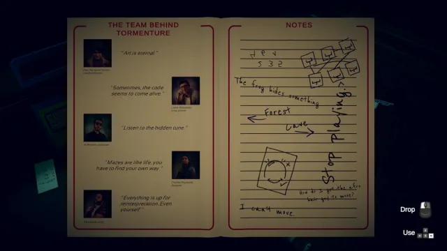 Tormenture back of instruction guide