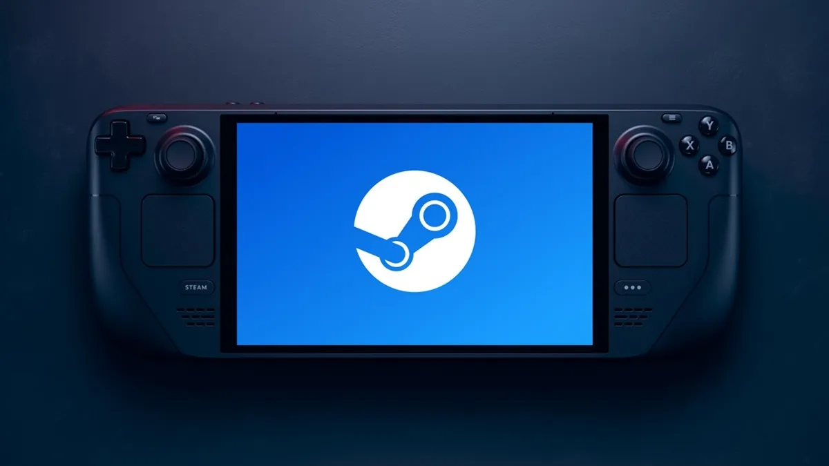 A fancy new picture of the Steam Deck OLED, courtesy of Valve.