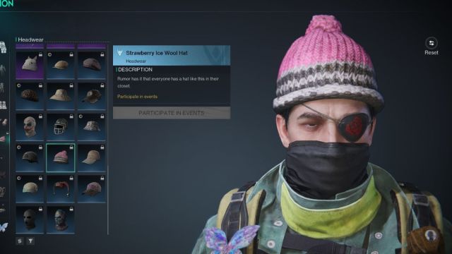 The new free cosmetic hat in Once Human, obtainable from enabling the sign-up reminder for the Way of Winter.