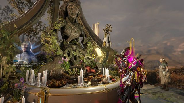 The Koumei Shrine in Cetus in Warframe