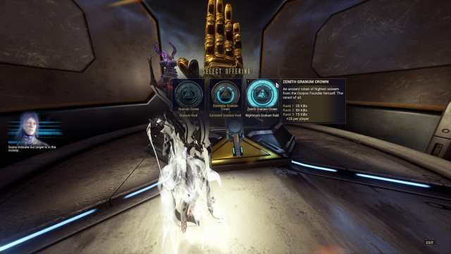 Gold Hand Statue in Warframe