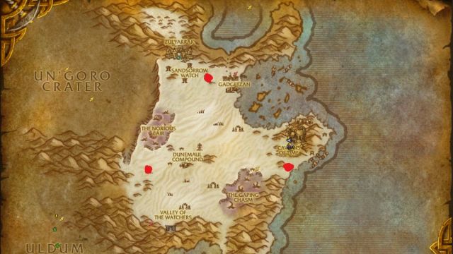 Locations of the world bosses