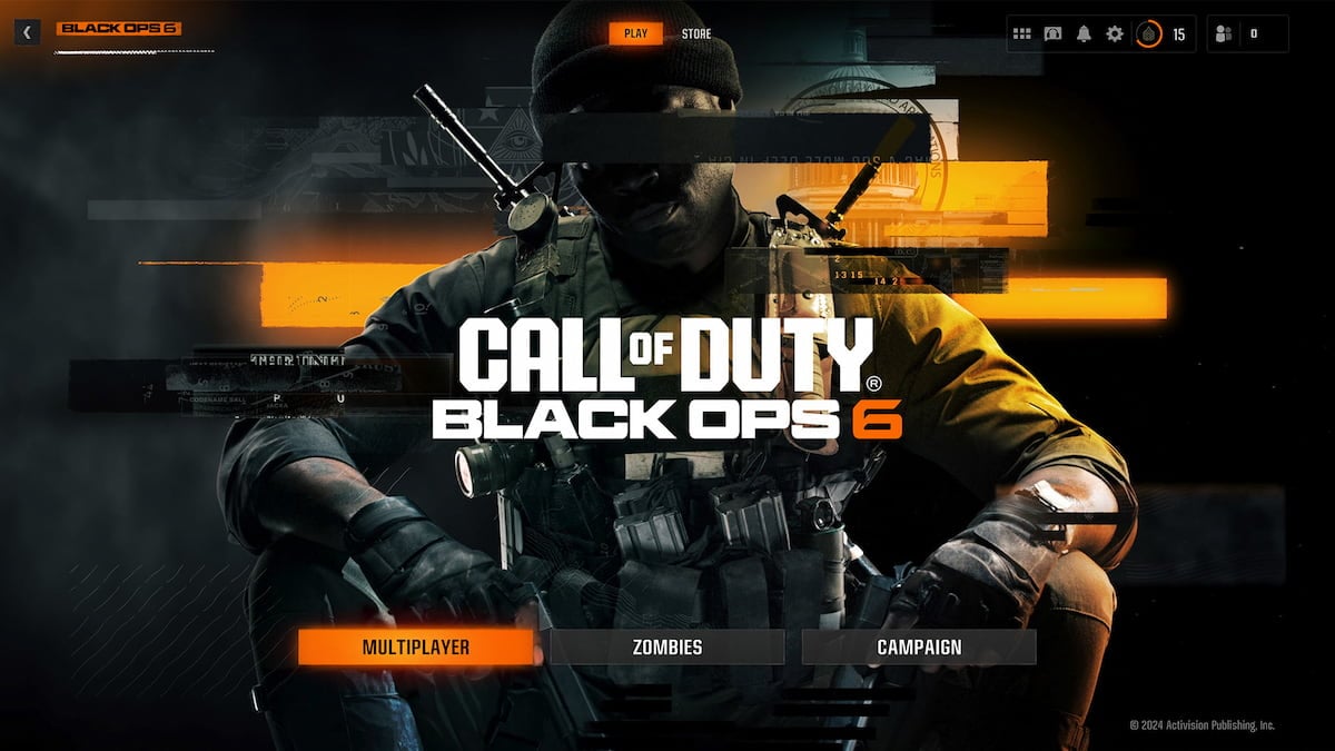 Black Ops 6 menu