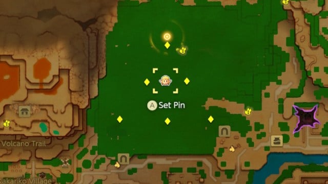 Locations of all pedestals in the Eternal Forest in Zelda: Echoes of Wisdom