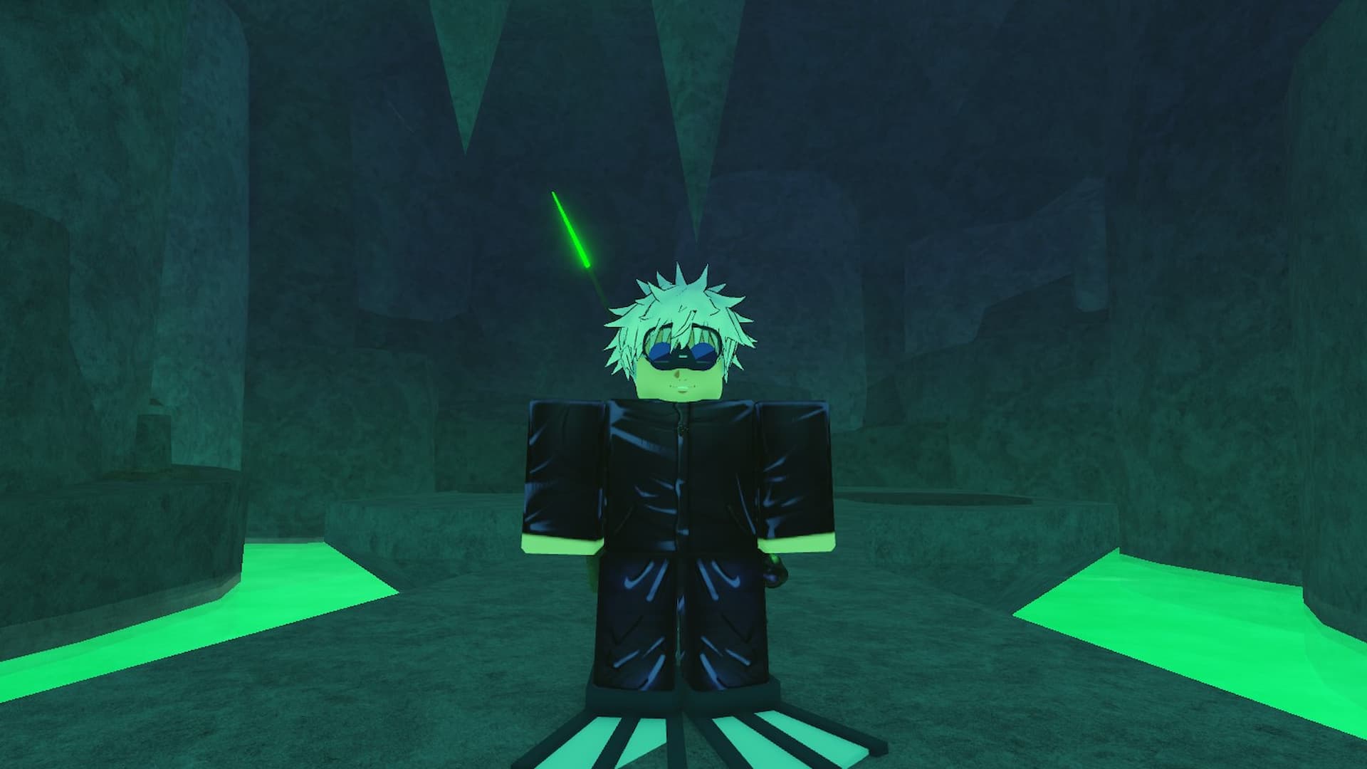 Player in the Desolate Brine Pools in Fisch Roblox