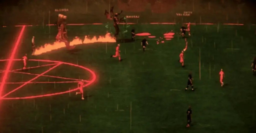 A completely normal soccer pitch in Fear FA