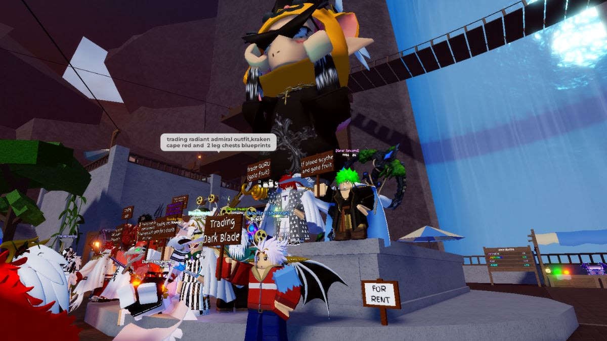 Trade Server lobby in Grand Piece Online Roblox