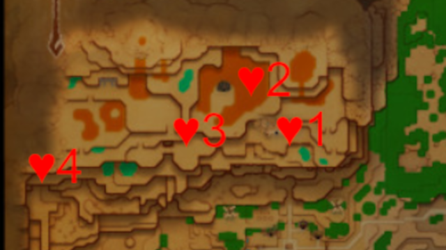 Heart Pieces found on Eldin Volcano in Zelda: Echoes of Wisdom