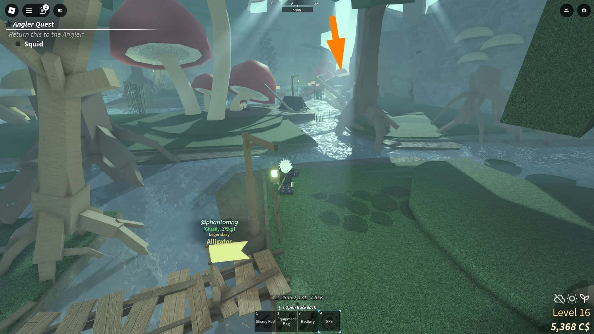 Mushgrove Island totem location in Fisch Roblox