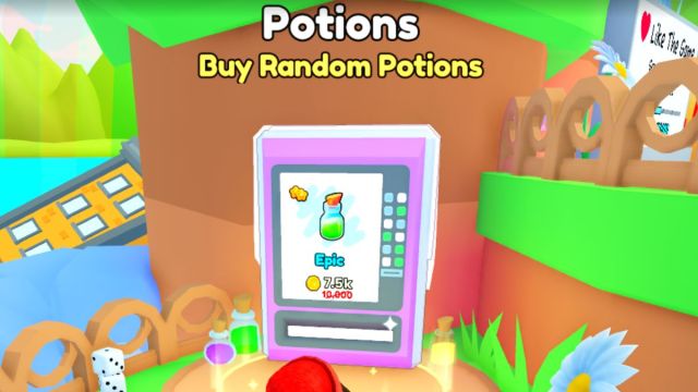 Vending Machine for purchasing potions in PETS GO!