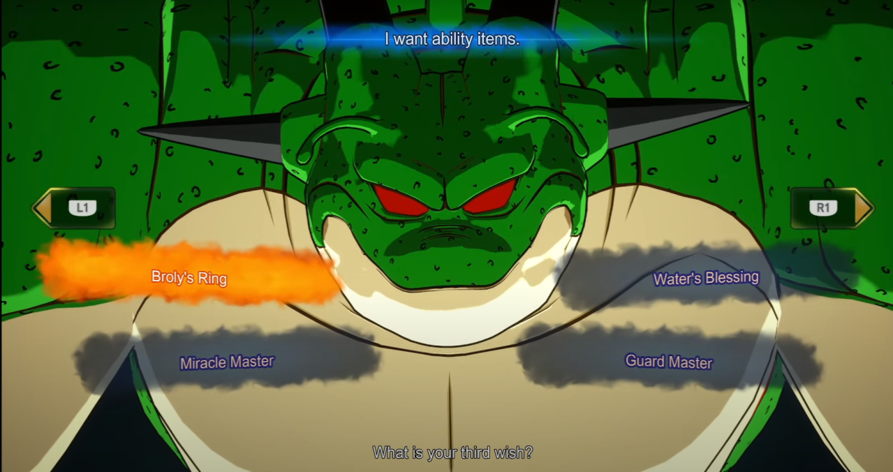 An image of Porunga in Dragon Ball Sparking Zero