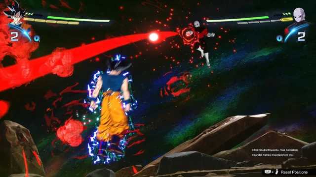 A player shows off the auto-dodge function in Dragon Ball Sparking Zero.