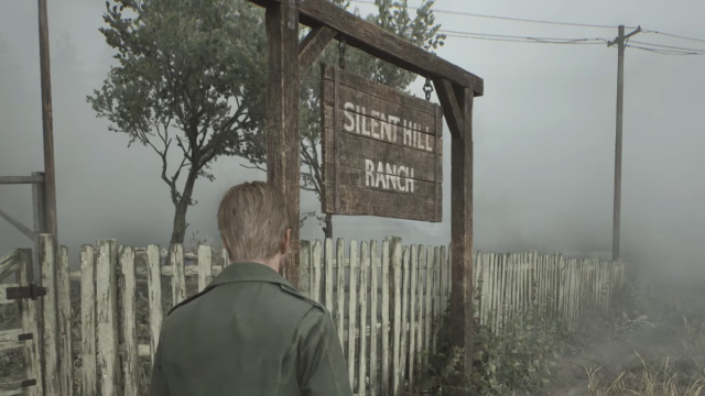 James Sunderland in the Silent Hill ranch.