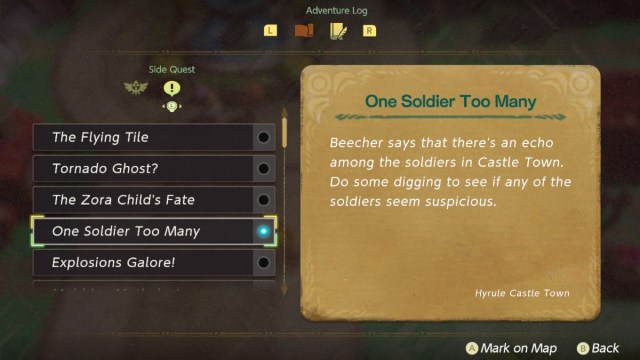 One Soldier Too Many quest in Zelda: Echoes of Wisdom