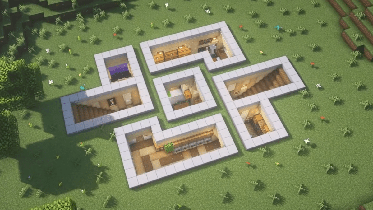 Underground House made by IrieGenie in Minecraft