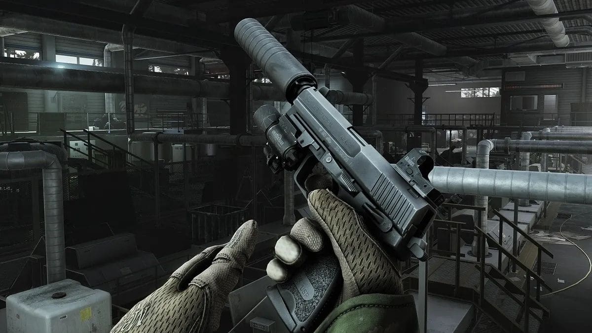 The USP 45 Classic sidearm in Escape from Tarkov.