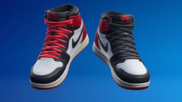 Fortnite Air Jordan 1 Black Toe Reimagined