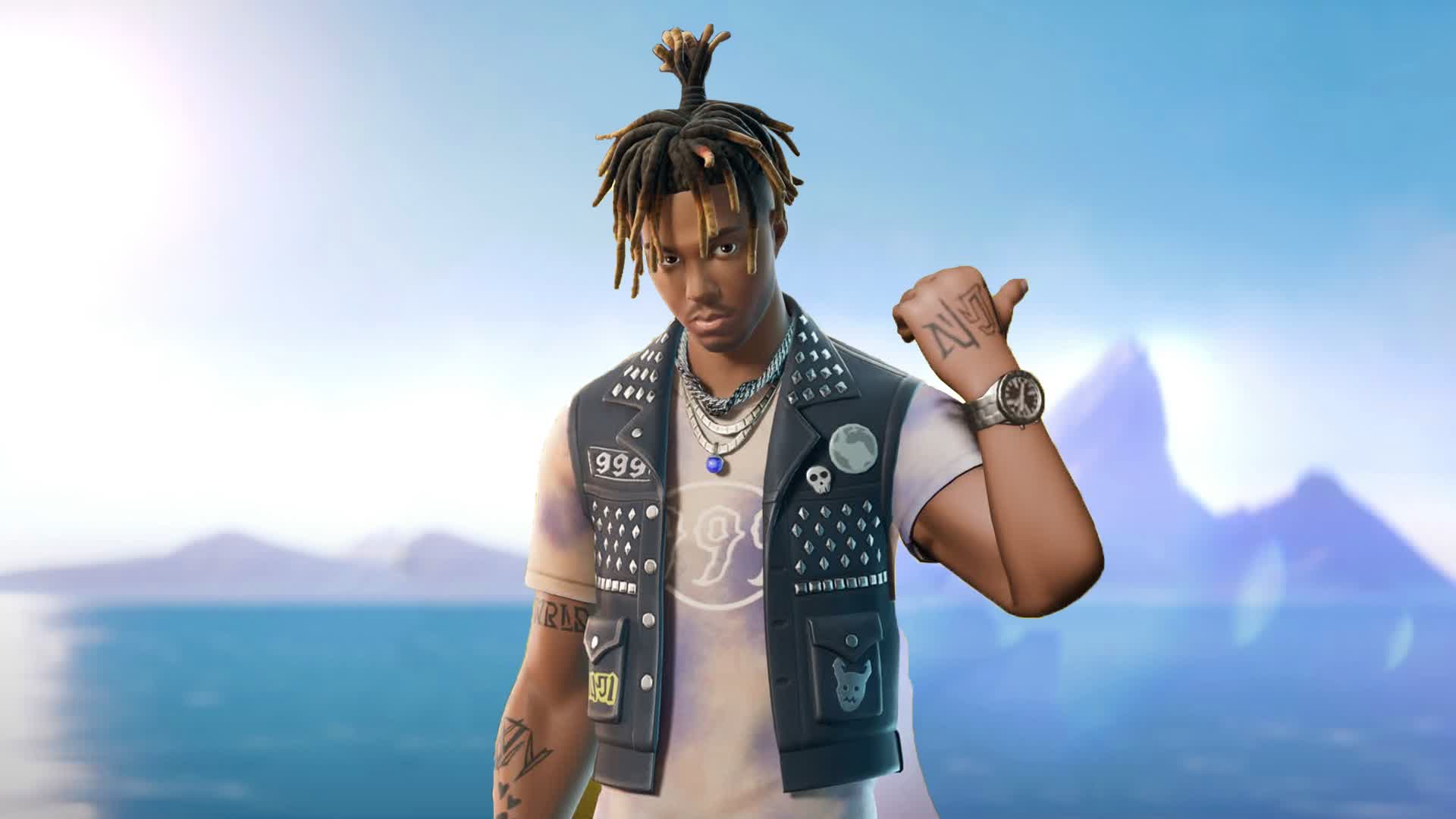 Juice WRLD skin in Fortnite.