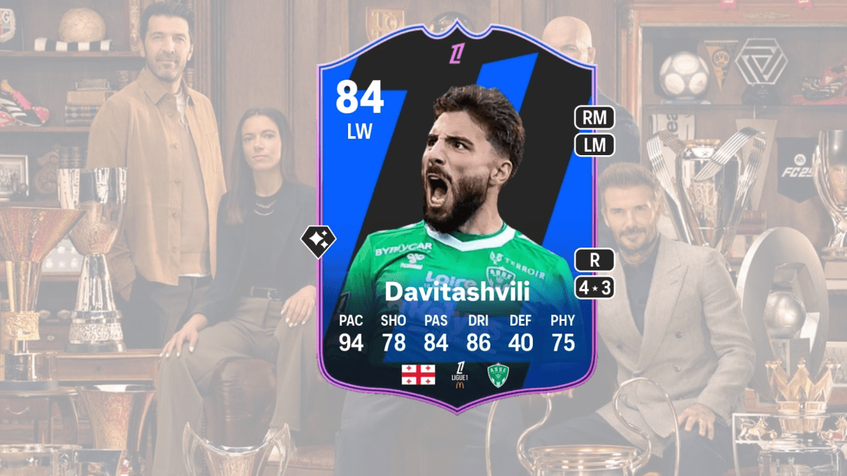 An image of Davitashvili Ligue 1 POTM SBC solutions in EA FC 25