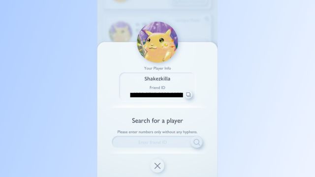 Pokemon TCG Pocket add friends screen