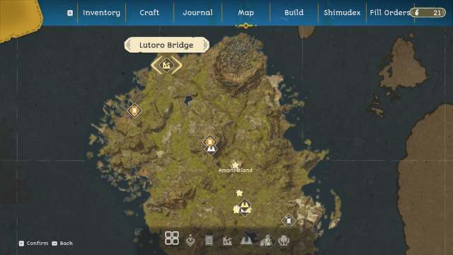 Lutoro Bridge Map Location in Towers of Aghasba