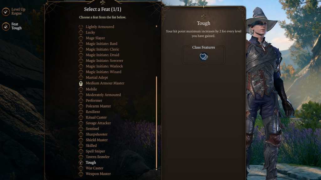 Baldur's Gate 3 Tough feat