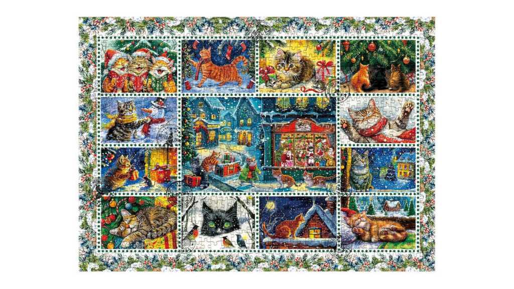 Traditional Christmas cats jigsaw puzzle